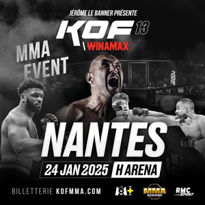Nouvel évènement à la H Arena !

🥊 𝐋𝐞 𝐊𝐎𝐅 𝐌𝐌𝐀 𝐞𝐭 𝐥𝐚 𝐥𝐞́𝐠𝐞𝐧𝐝𝐞 𝐉𝐞́𝐫𝐨̂𝐦𝐞 𝐋𝐞 𝐁𝐚𝐧𝐧𝐞𝐫 𝐬𝐞𝐫𝐨𝐧𝐭 𝐚̀ 𝐍𝐚𝐧𝐭𝐞𝐬 𝐥𝐞 𝐯𝐞𝐧𝐝𝐫𝐞𝐝𝐢 𝟐𝟒 𝐣𝐚𝐧𝐯𝐢𝐞𝐫 𝟐𝟎𝟐𝟓.

Billetterie ouverte :  billetterie.h-arena.fr