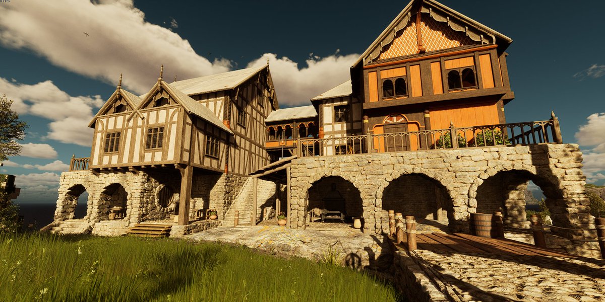 PlayNightingale's tweet photo. Take a look at these glorious Faewild player builds. 

Jump into our current 'Established Estate' Community Challenge on our Discord and you could win a mini Puck figurine! 🔨🏗️ https://t.co/I1KWFs3ZeI