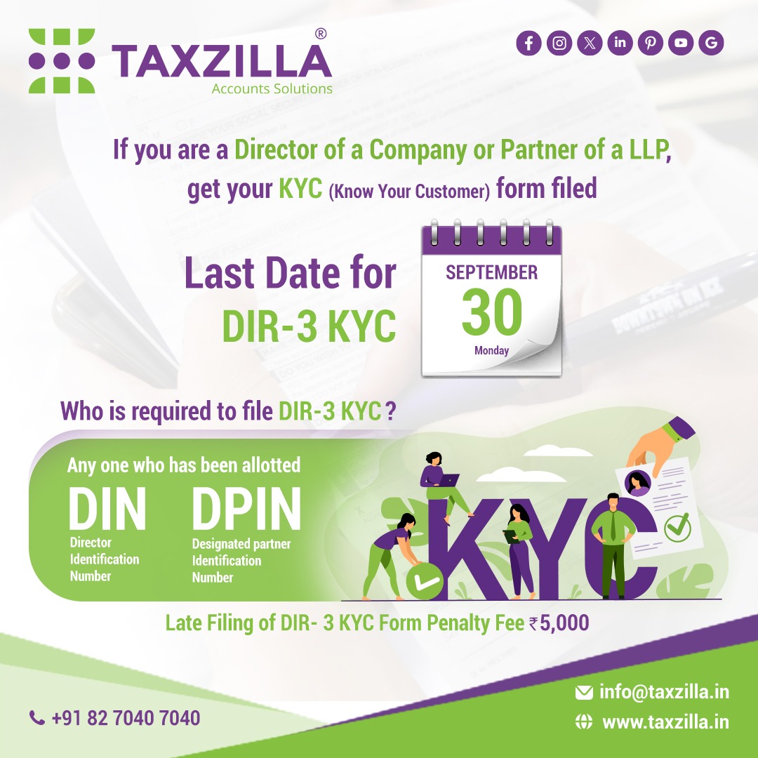 taxzilla_in's tweet photo. Contact us today to file your DIR-3 KYC!

Follow @taxzilla_in

 #taxzilla #tax #tuticorin #thoothukudi #dir3 #din #dpin #dir3kyc #dinkyc #kyc  #startup #business #privatelimited #pvtltd #companylaws #companycompliances https://t.co/j9Df2DUawG
