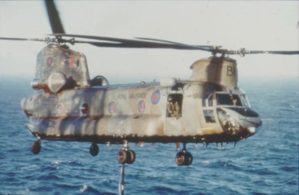 Next Talk: 23rd October 7:30 - 9:30
'It's All Gone South' with Andy Tailby
The Story of MV Atlantic Conveyor and Chinook Bravo November in the Falklands Conflict

Andy Tailby will give a first-hand account of 18(B) Squadron’s build up to Operation CORPORATE including the journey