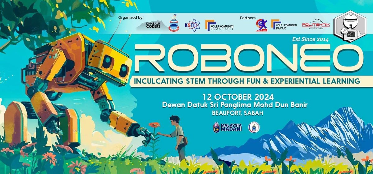 KinabaluCoders's tweet photo. #Roboneo is back this year 2024!! https://t.co/SoFQC247Qf