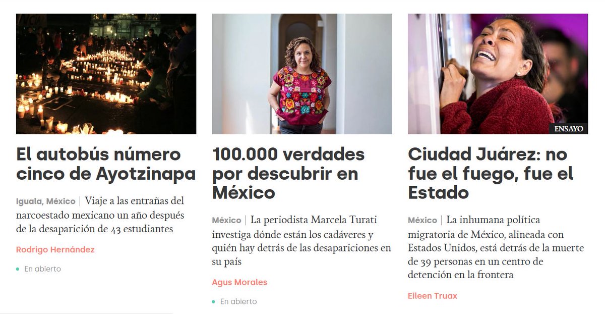 revista5W's tweet image. 🇲🇽👥 Se cumple una década de la desaparición de 43 estudiantes en Ayotzinapa, México.

Hoy recuperamos tres piezas que profundizan en las muertes y desapariciones en el país, la implicación del Estado y la impunidad.

Dentro hilo ⤵️