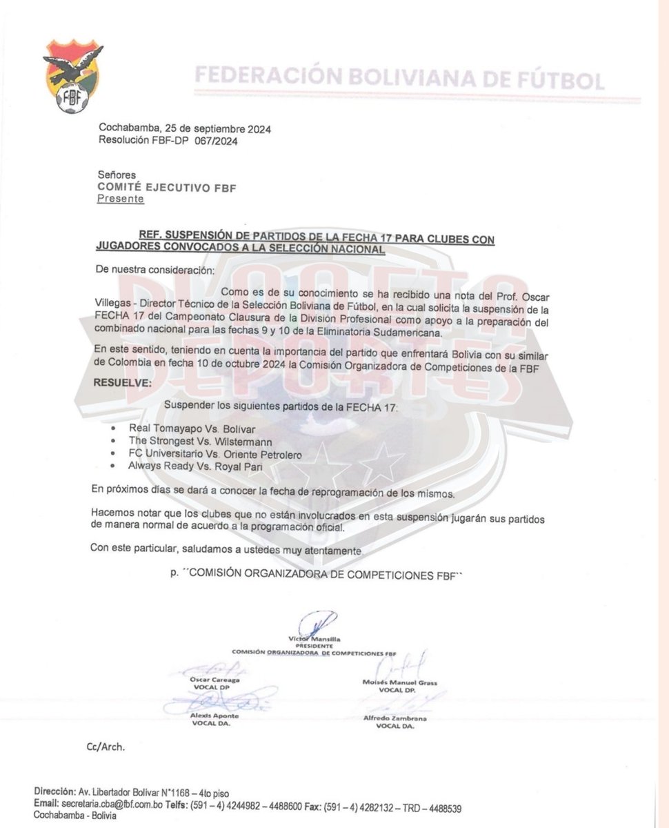 🚨 OFICIALMENTE SE SUSPENDEN 4 PARTIDOS DE LA FECHA 17 DEL TORNEO CLAUSURA!!!