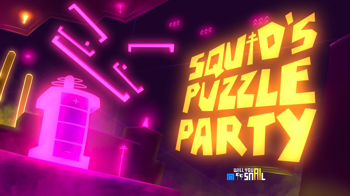 Will_You_Snail's tweet photo. YO SNAILS!

Join us in our new community event, Squid's Puzzle Party, and come win prizes! 
More info on the full Steam post : https://t.co/4VZilCZ8Do

Snail you later!!

#willyousnail #communityevent #indiegames #indiedev #indiegamedev #indiegamedevs https://t.co/2bBRbfoIFP