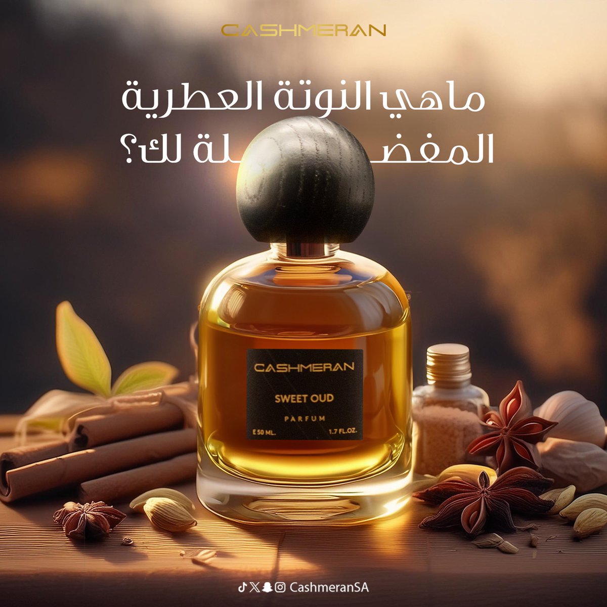 CashmeranSA's tweet photo. 💬 شاركنا رأيك! ما هي النوتة العطرية المفضلة لك؟ https://t.co/Dv1ruQZbvA