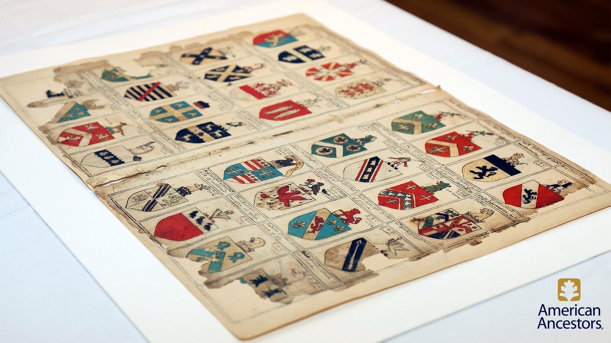 AncestorExperts's tweet photo. Day 2 of #ICGHS concluded with an incredible heraldic exhibit, showcasing treasures like the Gore Roll, Promptuarium Armorum, the Grant of Arms to Christopher Browne, and the Grant of Arms to Nicholas Kirchmair! View the schedule for Day 3 here: https://t.co/aSMmxv88ie https://t.co/iTXius1QT7