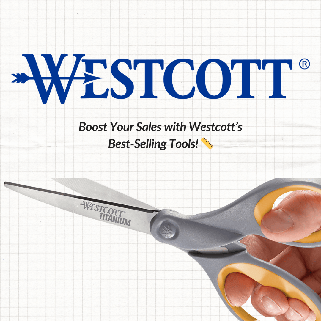 Stock up on trusted Westcott tools! ✂️📏 From scissors to measuring sticks, these products are essential for homes, schools, and offices. #Westcott #Randmar #OfficeTools #ResellerEssentials #SchoolSupplies

<a href="/WestcottBrand/">Westcott</a>