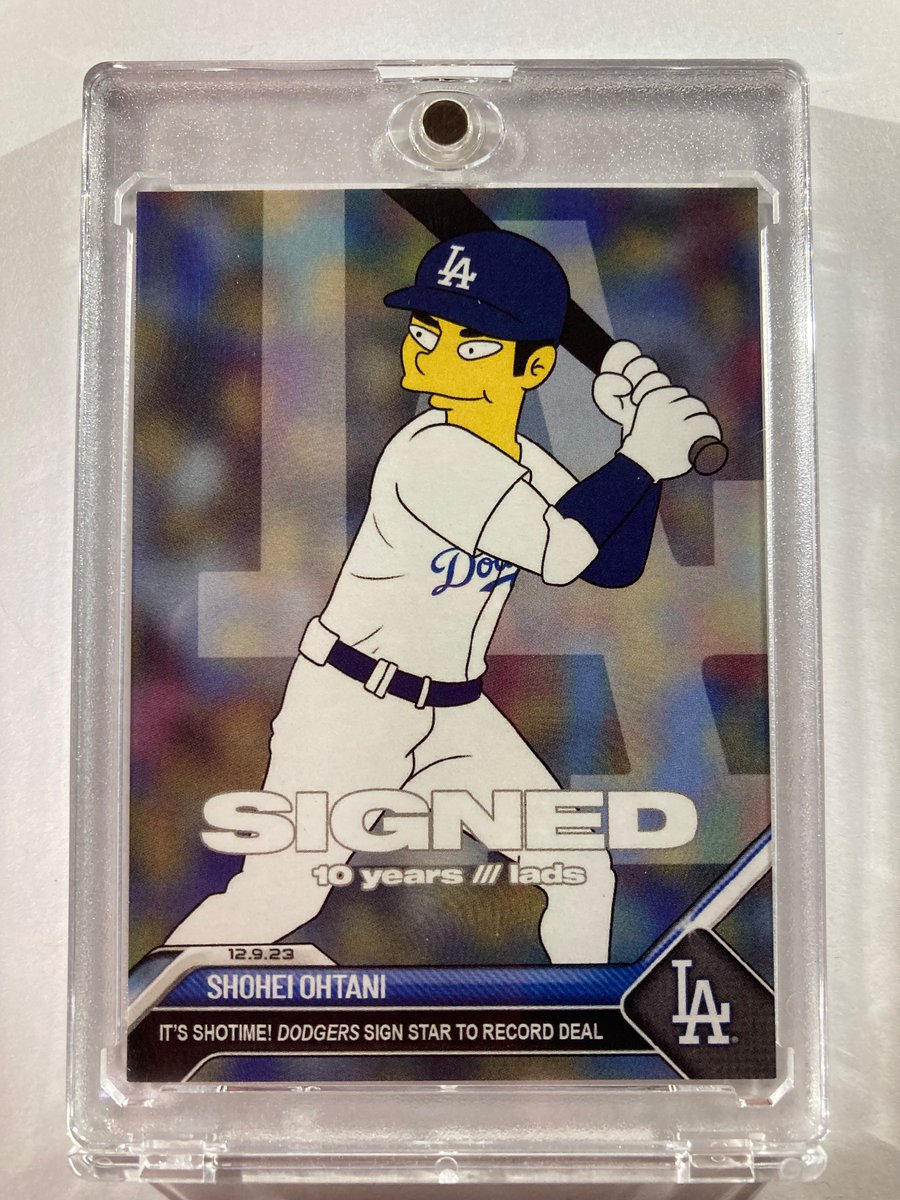 1218Sports's tweet photo. 🎁Appreciation Day Giveaway🎁

Winner Announced Sunday

🔥Shohei Ohtani Signing with the Dodgers Simpsons Custom Card

To enter
1. Follow
2. Retweet
3. Like https://t.co/p0DZ9dyWUK