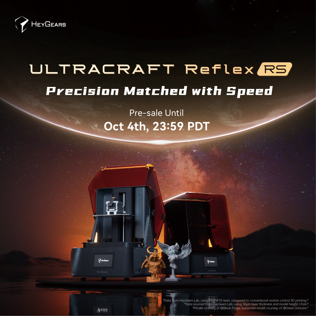 HeyGears3D's tweet photo. The UltraCraft Reflex RS is built for precision, speed, and ease of use.
Take your 3D printing to the next level with an expertly crafted production tool.
https://t.co/l3Z4pyoyzY
Don't miss out, pre-sale deals are available until Oct 4th!
#HeyGears #3Dprinting #ShapeYourIdeas https://t.co/cbPn76Q3JX