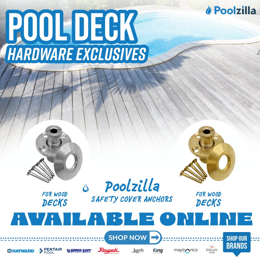 poolzilla_us's tweet photo. π **Hardware Exclusives** π
β¨ Available in 2 Models (Stainless Steel, Brass)
β¨ Wood Decks.
β¨ Water-Resistant Properties.
β¨ Reusable!
π
π https://t.co/go5STF7ouY
π² #Poolzilla #PoolSupplies #PoolAnchor #PoolSafetyCover #PoolTools #BackyardOasis #PoolSupplies #PoolStore https://t.co/K2QTYPbEUE