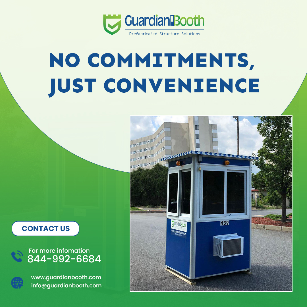 GuardianBooth's tweet photo. Our rental booths are designed to be there when you need them most, offering you flexibility without the long-term commitment. Ready to adapt to your changing needs, these booths have got you covered, rain or shine. https://t.co/02vWDantkD.

#guardianbooth #rental #booth #prefab https://t.co/6zCKX3apjN