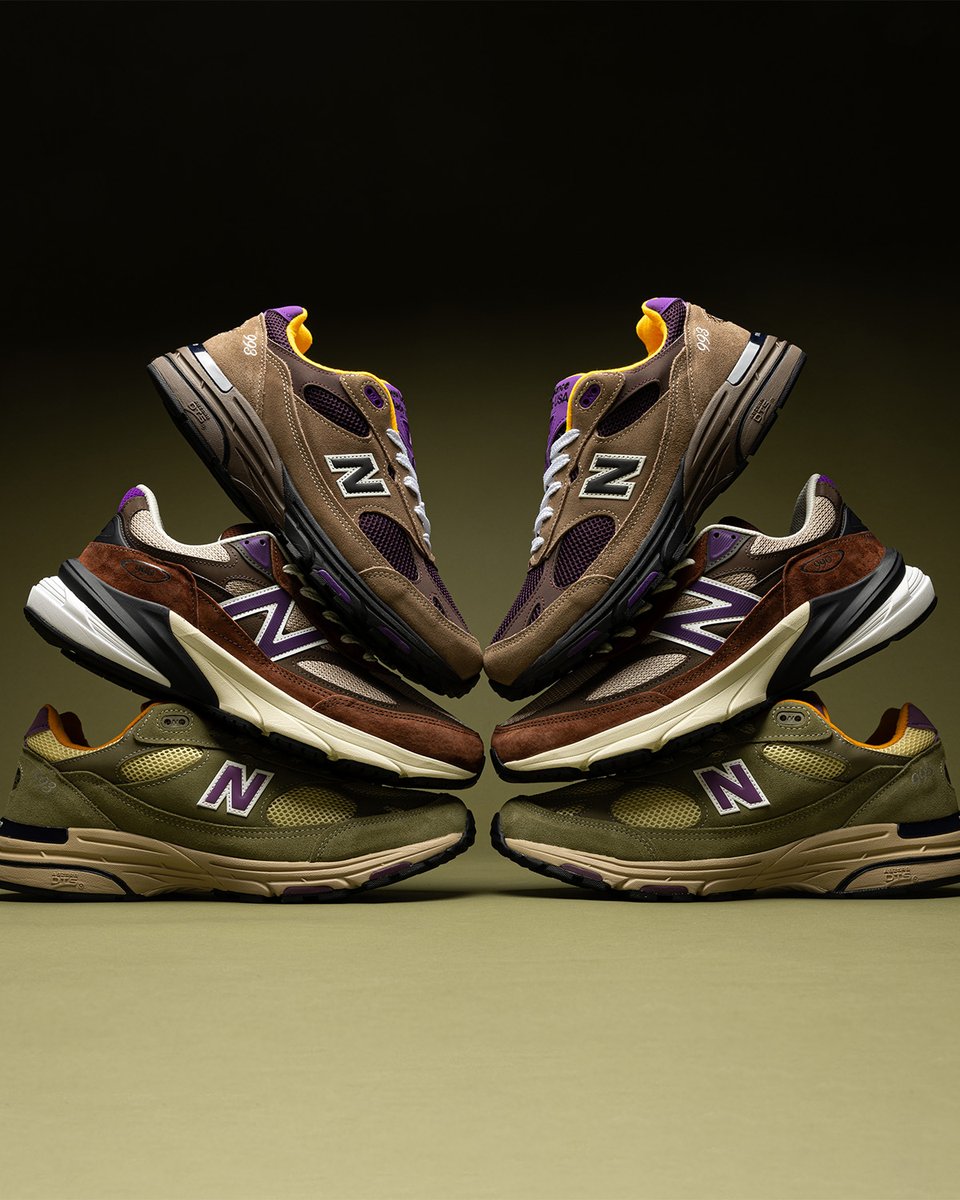 snipes_usa's tweet photo. Nature inspired. 🌿

Step into the season with the New Balance Made in USA 993 and 990v6, now available in Mushroom, Olive Leaf, and Rich Oak tones. Tap the link in bio to shop now.

#snipesusa #snipesknows #gotitfromsnipes https://t.co/VtqN79F34E