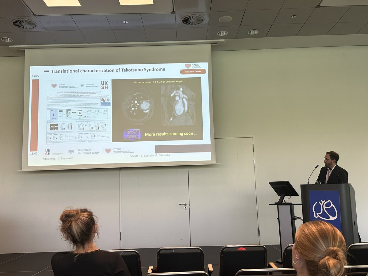 Ingo Eitel (@ingoeitel) on Twitter photo 🚨 New insights in #Takotsubo Syndrome
👉 Great talk by <a href="/t_stiermaier/">Thomas Stiermaier</a> #DGK2024HT including new data from our translational heart-brain axis by <a href="/dzhk_germany/">DZHK Germany</a> and our GEIST registry
🎯 Next step randomized treatment studies
<a href="/EliasRawish/">Elias Rawish</a> <a href="/FraSantoroMD/">Francesco Santoro, MD, PhD</a> <a href="/thiele_holger/">Holger Thiele</a> <a href="/YoungDgk/">Young DGK</a> 🚨 New insights in #Takotsubo Syndrome
👉 Great talk by <a href="/t_stiermaier/">Thomas Stiermaier</a> #DGK2024HT including new data from our translational heart-brain axis by <a href="/dzhk_germany/">DZHK Germany</a> and our GEIST registry
🎯 Next step randomized treatment studies
<a href="/EliasRawish/">Elias Rawish</a> <a href="/FraSantoroMD/">Francesco Santoro, MD, PhD</a> <a href="/thiele_holger/">Holger Thiele</a> <a href="/YoungDgk/">Young DGK</a>