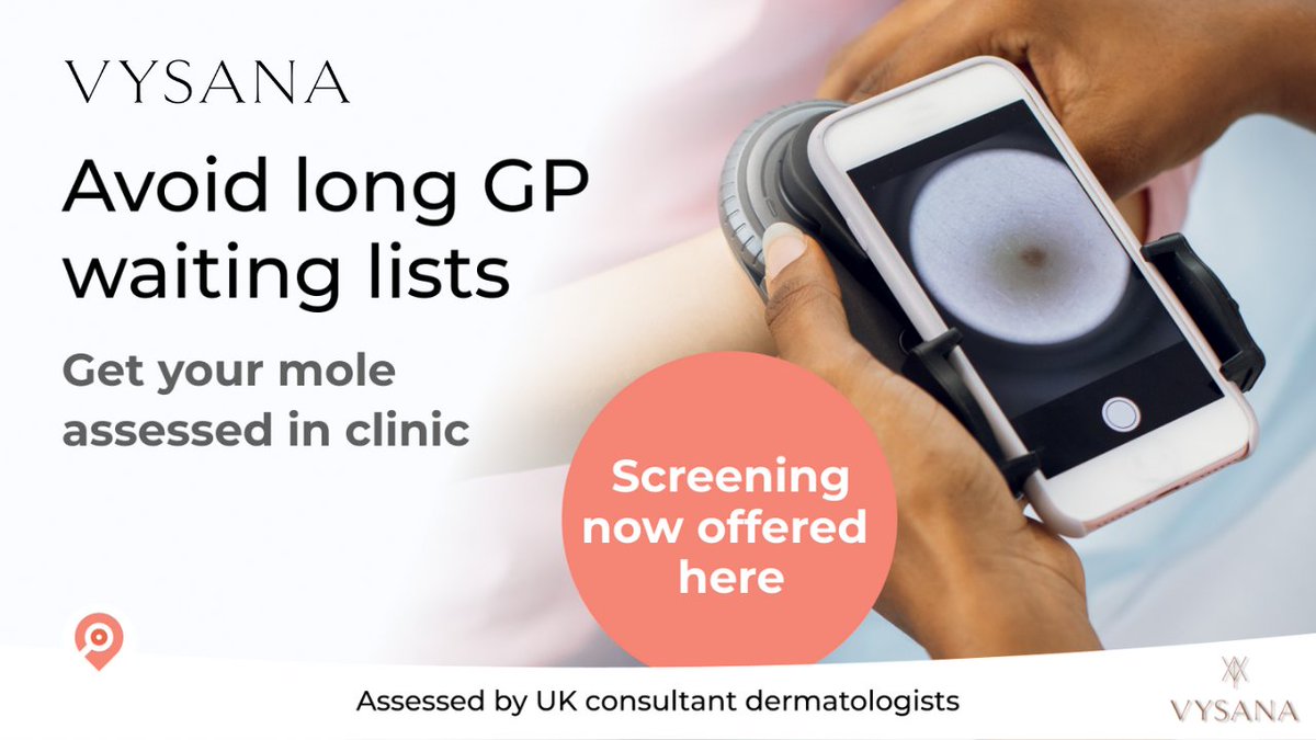 VysanaLife's tweet photo. Have you been putting off a mole check? 🕰️ Book now and know soon with Vysana's digital mole scanning service. Quick, reliable, and reviewed by experts.

Don't delay—Book now and stay ahead of any concerns ⤵️
https://t.co/iVlcqFYs7r https://t.co/dO85Vn0DaB