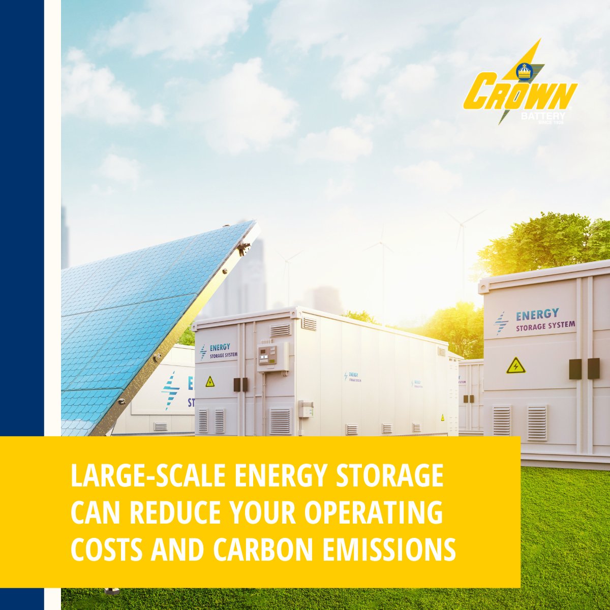 CrownBattery's tweet photo. Large-scale energy storage can reduce your operating costs and carbon emissions – while increasing your energy reliability and independence.

Here’s what to look for: 
https://t.co/oRU0Dejkyb https://t.co/50RE3PST3N