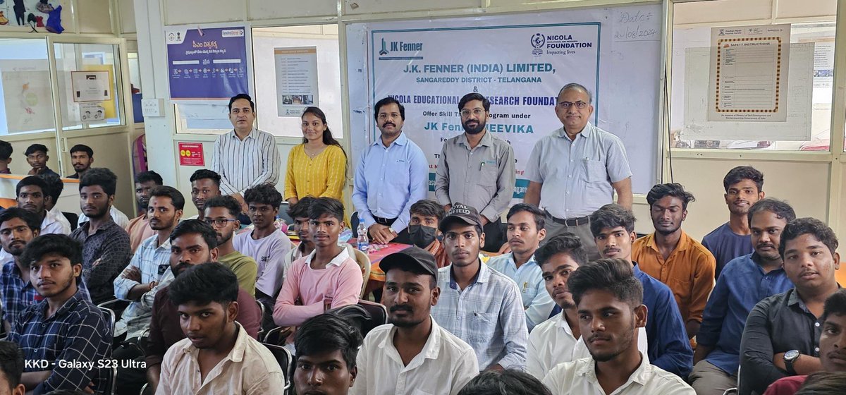 jkfenner's tweet photo. JK Fenner has launched the Electrical Motor Winding Course under our JEEVIKA initiative today. We’re proud to contribute to skill development and future opportunities for these unemployed youth.
#JKFenner #Jeevika #YouthEmpowerment #SkillDevelopment #FutureReady https://t.co/GF5yitXfZv