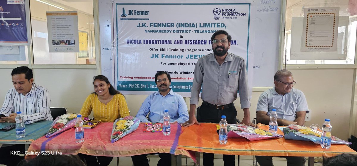 jkfenner's tweet photo. JK Fenner has launched the Electrical Motor Winding Course under our JEEVIKA initiative today. We’re proud to contribute to skill development and future opportunities for these unemployed youth.
#JKFenner #Jeevika #YouthEmpowerment #SkillDevelopment #FutureReady https://t.co/GF5yitXfZv