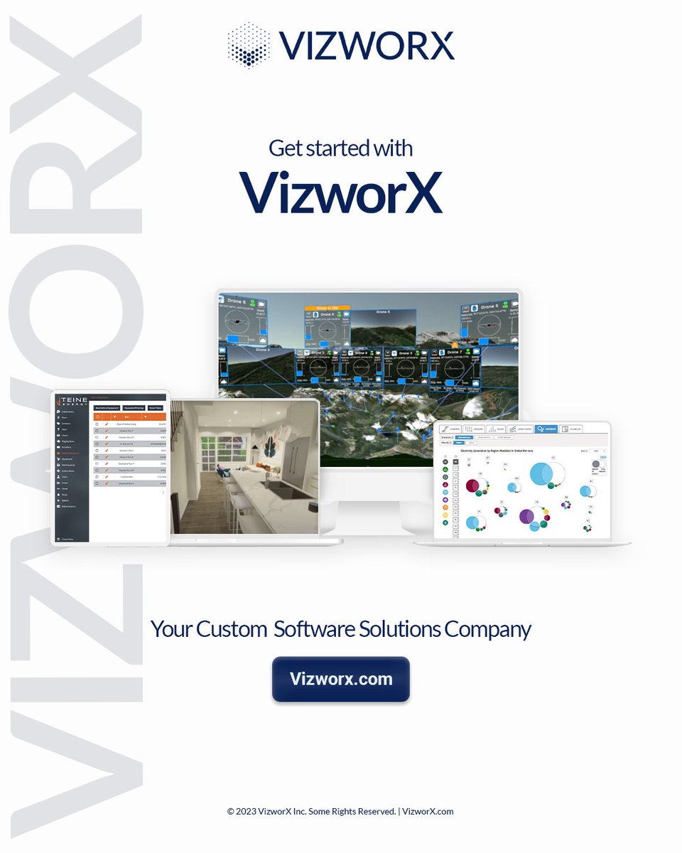 It's easy to get started! Reach out via the contact information on our website or LinkedIn, and our team will be thrilled to discuss your needs, provide expert consultation, and guide you every step of the way. Let’s transform your vision into reality! vizworx.com