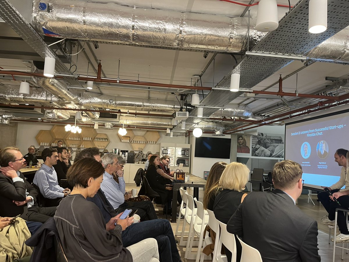 Great to be at <a href="/Bett_show/">Bett Global</a> HQ for our joint <a href="/besatweet/">BESA</a> startup event looking at innovation and investment in education. Presentations, discussion and networking. Love it. #EdTech #education