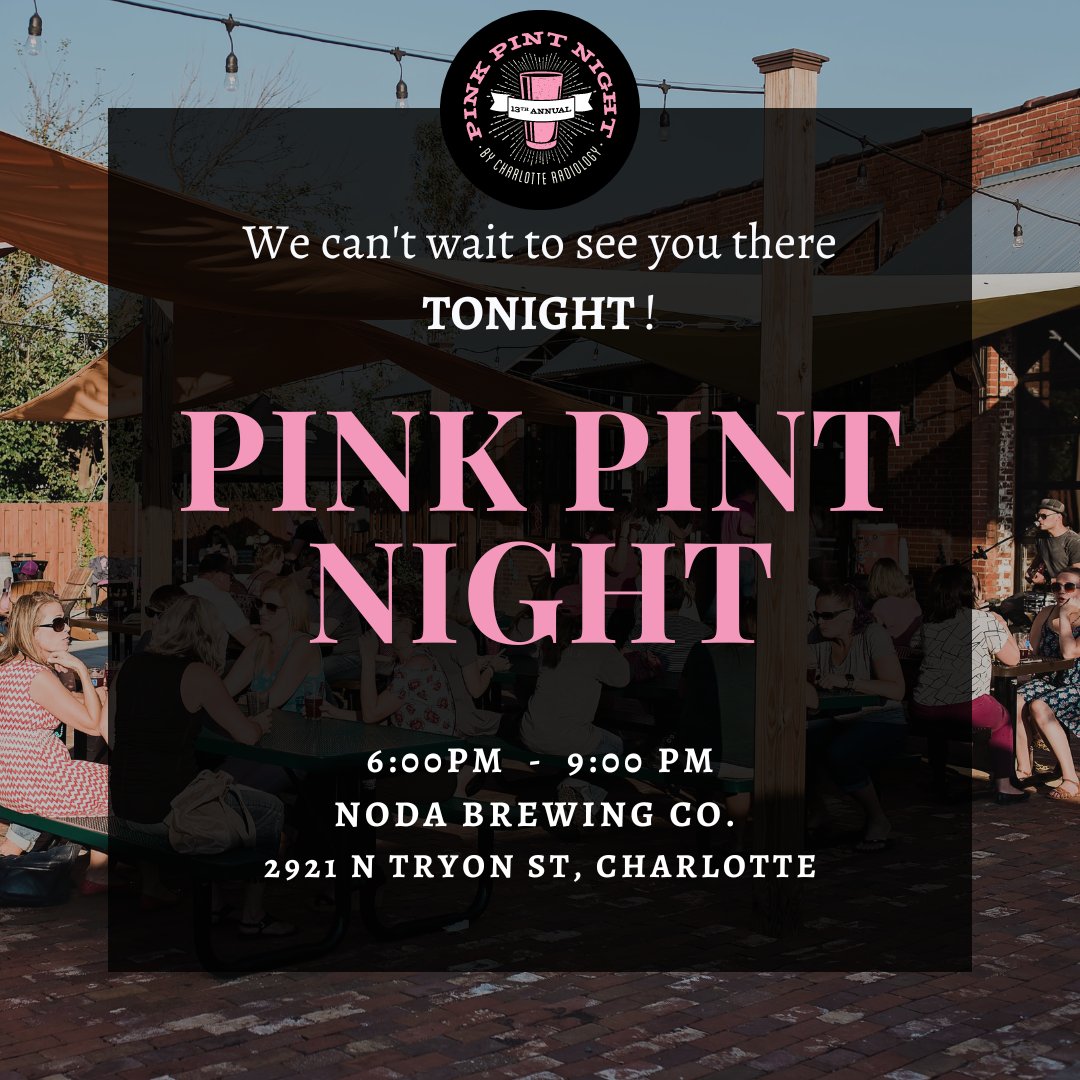 CLTRadiology's tweet image. Today’s the day! Join us at NoDa Brewing Company for the 13th Annual Pink Pint NIght. All proceeds support LC: Project Pink and women in our local community, so let's join for a cause that matters. See you there! #PinkPintNight2024 #ProjectPINK FightwithaPint.com