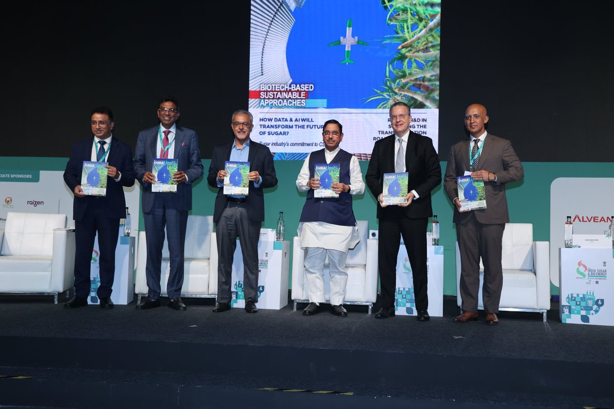 fooddeptgoi's tweet photo. Hon'ble Union Minister, CA,F & PD and MNRE @JoshiPralhad inaugurated the 2nd edition of #ISMASugarConference2024 held today. The conference served as a platform where industry leaders gathered to discuss challenges, future strategies, and the evolving global sugar market.

#FoodForAll #FoodSecurity