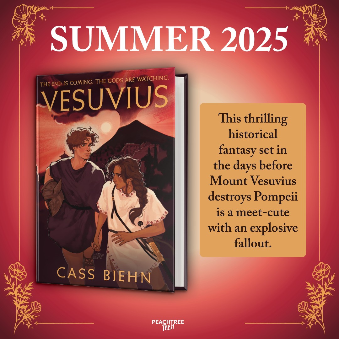 Peachtree Teen (@peachtreeteen) on Twitter photo The AMAZING cover of VESUVIUS is HERE!
While Pompeii turns to ash and rubble, two boys try to piece together their fates and make it out of the burning city alive. Join Felix and Loren on their high-stakes romantic adventure in Summer 2025!
<a href="/cassbeewrites/">cass biehn | VESUVIUS out now🌋</a>
#coverreveal The AMAZING cover of VESUVIUS is HERE!
While Pompeii turns to ash and rubble, two boys try to piece together their fates and make it out of the burning city alive. Join Felix and Loren on their high-stakes romantic adventure in Summer 2025!
<a href="/cassbeewrites/">cass biehn | VESUVIUS out now🌋</a>
#coverreveal