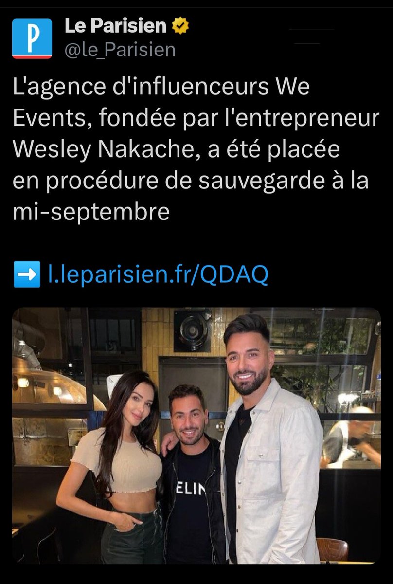 bouletteskefta's tweet photo. Après L'agence #shaunaevents c'est au tour de L'agence #WeEvents
#influenceurs
#WesleyNakache #sarahfraisou #magaliberdah https://t.co/tdd9lgsVSa