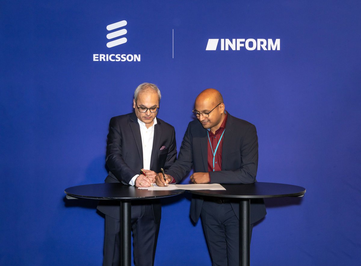 ericsson's tweet photo. Ericsson's Mobile Financial Services teams up with @inform_software to combat fraud and enhance the security within financial services for CSPs, banks, and fintechs. 🛡️ 

Read more:
https://t.co/YtHiDl3p6L 

#FinancialSecurity #Collaboration #MobileFinancialServices #AML https://t.co/eIJUYl7dN9