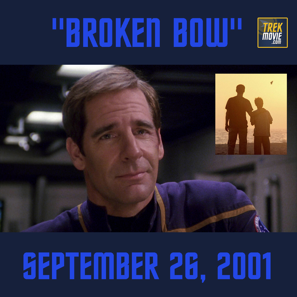 TrekMovie's tweet photo. Happy anniversary to #StarTrekEnterprise, which premiered on this day in 2001 with "Broken Bow," which took place 100 years before the events of #StarTrekTOS. Created by Rick Berman and Brannon Braga, it showed humanity's first foray into the final frontier. Were you watching? https://t.co/U09DLTHhuM
