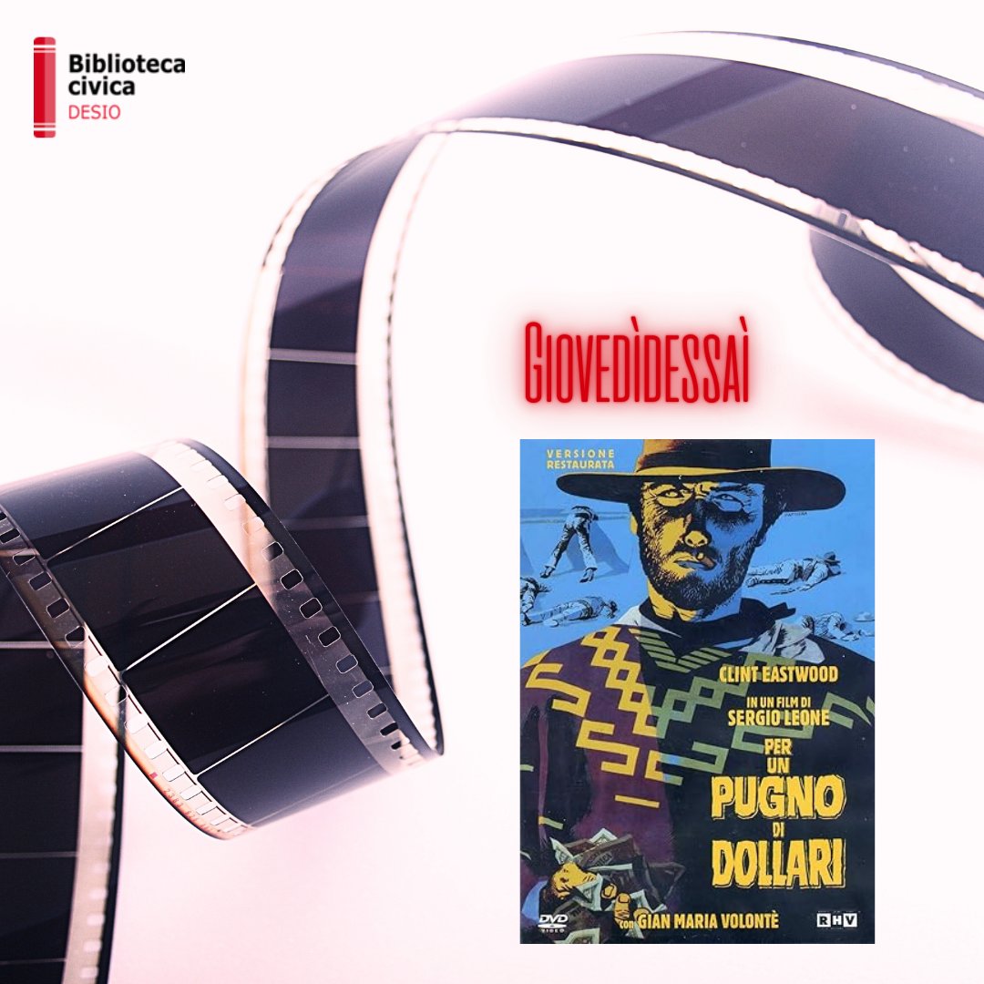 #26settembre2024
 #giovedìdessaì celebra i #60anni di '#Perunpugnodidollari60 con cui #SergioLeone riscrisse la storia del #western e che vede tra i suoi protagonisti  #clinteastwood e il nostro #GianMariaVolonté

brianzabiblioteche.it/opac/detail/vi…

qui il trailer youtube.com/watch?v=evIxj-…