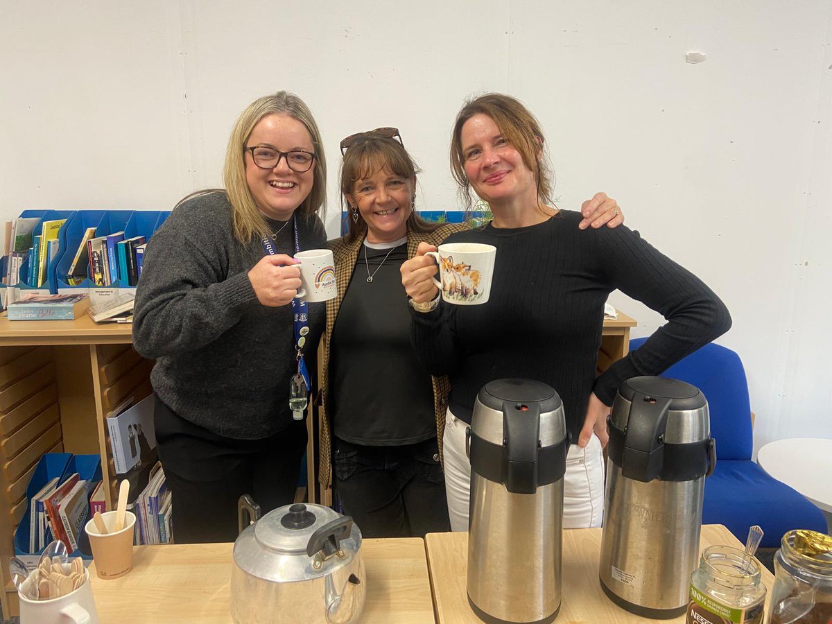 Our Social Committee and AH Business pupils enjoying our <a href="/macmillancancer/">Macmillan Cancer Support</a> coffee morning 💚