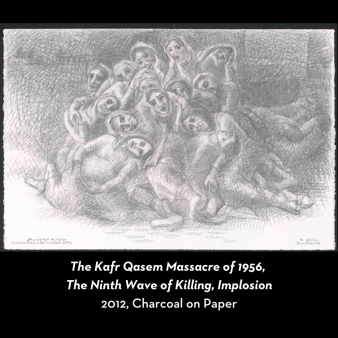 AtRiskArtists's tweet image. ARC and @artatatimelike are excited to share work from Palestinian-American artist #SamiaHalaby. We were honored to have Samia participate at the "Dangerous Art, Endangered Artists" summit. Samia's work is on view at @MSUBroad through December 15: broadmuseum.msu.edu/exhibition/sam…