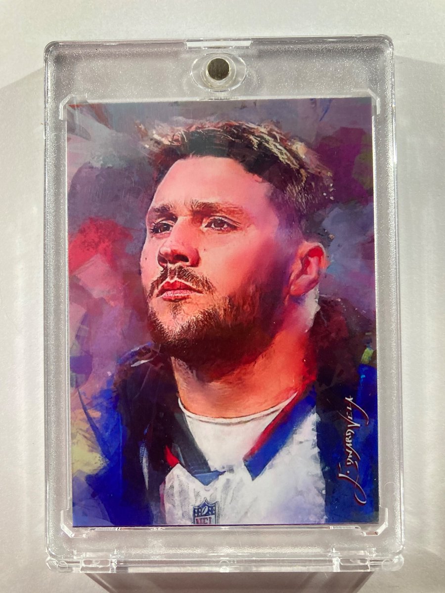 1218Sports's tweet photo. 🎁Appreciation Day Giveaway🎁

Winner Announced Tuesday

🔥Josh Allen Limited Edition 16/50 Edward Vela Artist Autograph #BillsMafia

To enter
1. Follow
2. Retweet
3. Like https://t.co/5kPyohH4sa
