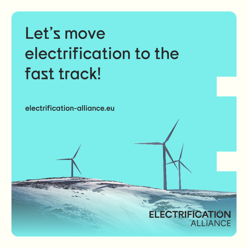 Elec_All's tweet photo. We urge the @EU_Commission to include a national #electrification⚡️ indicator in the National Energy and Climate Plans (#NECPs) & deliver an Electrification Action Plan within its first 100 days❗️
This is crucial to deliver the EU's climate targets🎯
Join #100daysToElectrify 👇