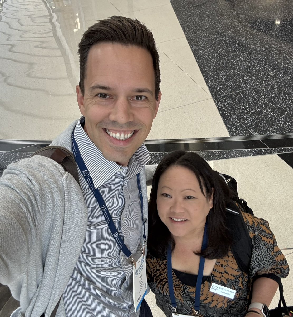 My annual picture with <a href="/ddmeyer/">Dan Meyer</a> ! Glad I got to see you! Hope you have a great session! I know it will be awesome! #NCTM #NCTMCHI24