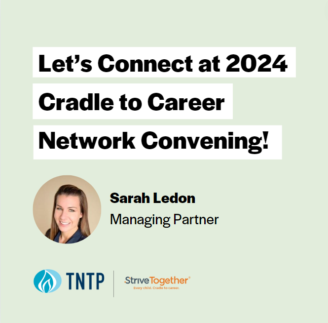 Today is the first full day of the <a href="/StriveTogether/">StriveTogether</a> #CradleToCareer Network Convening! Excited to spend the day learning from folks like <a href="/Prof_MPastor/">Dr. Manuel Pastor</a>, Kriste Dragon of <a href="/PaharaInstitute/">Pahara Institute</a>, <a href="/VillanuevaBeard/">Elisa Villanueva Beard</a> of @TeachforAmerica and <a href="/JenBlatz/">Jennifer Blatz</a> #ConveneC2C #mytntp