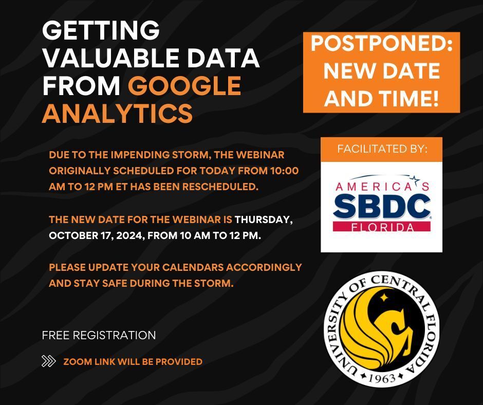 roarontheweb's tweet photo. See how to get the most valuable data out of Google Analytics 4 (GA4). New date and time! Register here: https://t.co/vfdgEaJo41 #freewebinar #digitalmarketing #seo #mattweber #sbdc #googleanalytics #ucf https://t.co/i5i2wRIsRz
