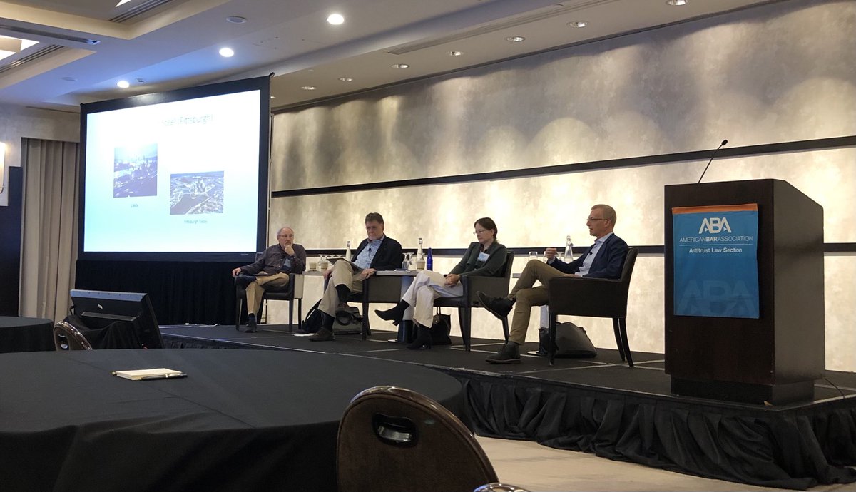 Profs Gavil, Kovacic, Bailey, and Shelanski covering law and lore of #antitrust here at Masters Course if ⁦<a href="/abaantitrust/">ABA Antitrust Law Section</a>⁩