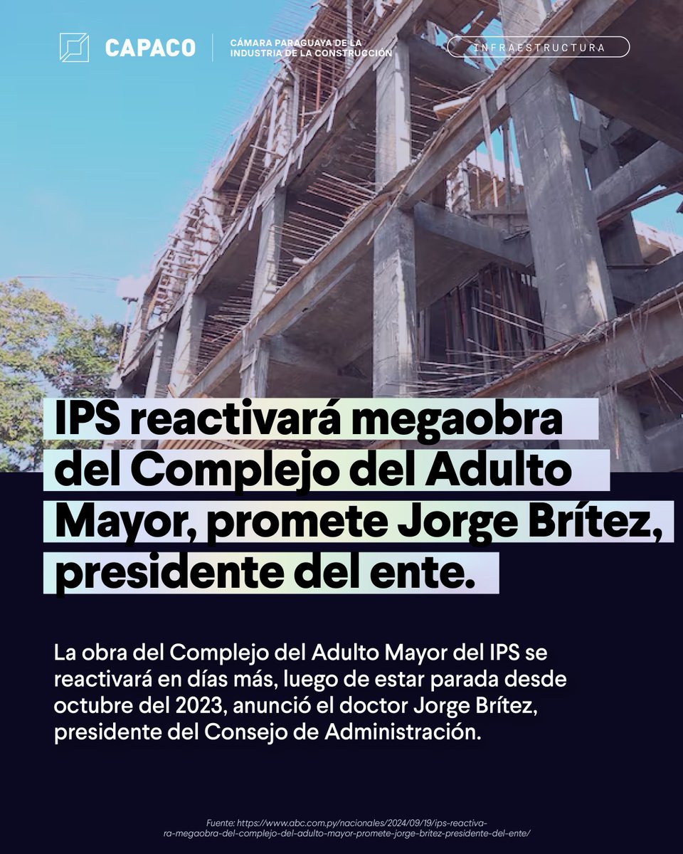 capaco_oficial's tweet photo. 🟥#NotiObras, tu nueva fuente de actualidad en el sector de la construcción.🔍
Mantente al tanto de las novedades, proyectos en marcha y lo último en infraestructura mediante nuestro canal informativo.
#CAPACO
#Construcción #Industria #Innovación https://t.co/qIJJVREarm