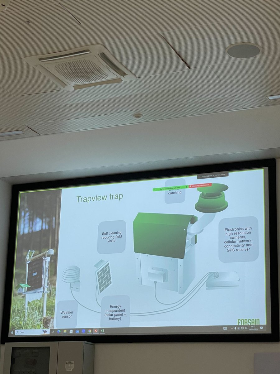Moving on to the next topic - the development of digital #technologies for ground detection and delimitation of regulated #pests responsible for alterations of tree #health! 🌳

As part of this work, we will adapt &amp; optimise different automated trapping devices!🔧