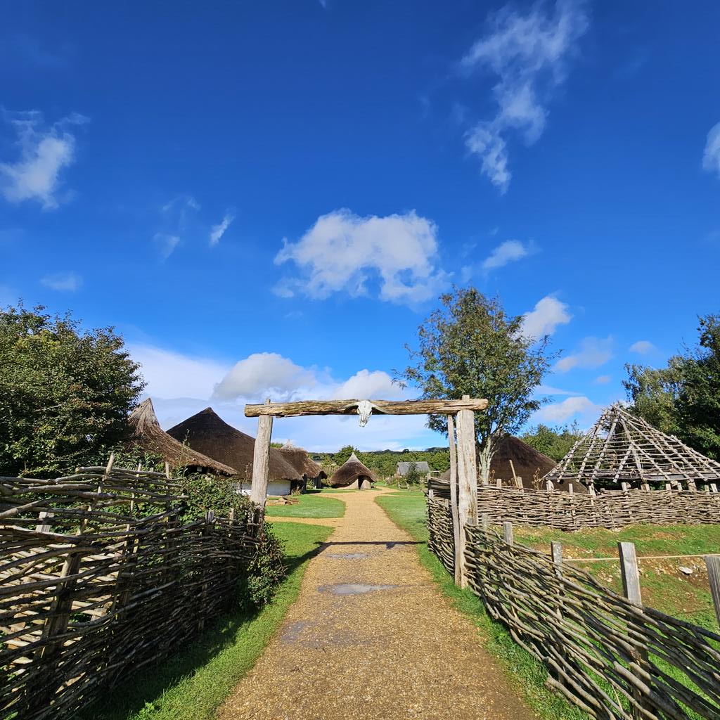 MatthewPope's tweet photo. It's been a bit of a rainy start to #Atech24 but the sun is out now and the Ancient Farm is looking so welcoming. https://t.co/L5KxcMIs8R