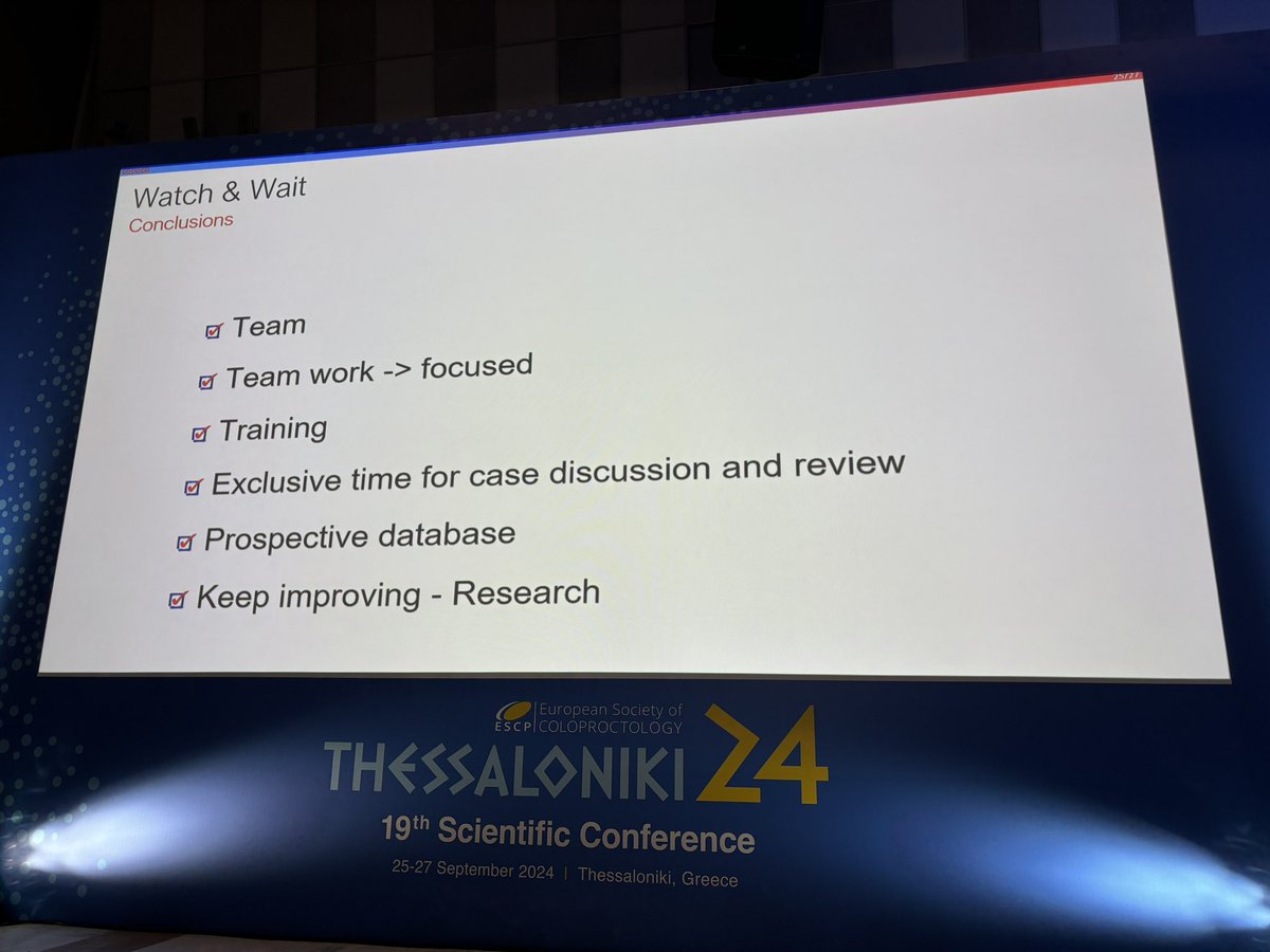 Miguel F. Cunha (@miguelcunhasurg) on Twitter photo #ESCP24
#slideoftheday
<a href="/JGMAzevedo/">José Azevedo</a> explained:
How to implement a W&W program ❓
Main messages:
👉focused teamwork
👉 training 🔑
👉 prospective database
<a href="/escp_tweets/">European Society of Coloproctology</a> <a href="/YouESCP/">Young ESCP</a> <a href="/QDenost/">Quentin Denost</a> <a href="/TejedorPat/">Pat Tejedor</a> <a href="/M_GomezRuiz/">Marcos Gomez Ruiz</a> <a href="/eloiespin/">Eloy Espín</a> <a href="/AntoninoSpin/">Antonino Spinelli</a> #ESCP24
#slideoftheday
<a href="/JGMAzevedo/">José Azevedo</a> explained:
How to implement a W&W program ❓
Main messages:
👉focused teamwork
👉 training 🔑
👉 prospective database
<a href="/escp_tweets/">European Society of Coloproctology</a> <a href="/YouESCP/">Young ESCP</a> <a href="/QDenost/">Quentin Denost</a> <a href="/TejedorPat/">Pat Tejedor</a> <a href="/M_GomezRuiz/">Marcos Gomez Ruiz</a> <a href="/eloiespin/">Eloy Espín</a> <a href="/AntoninoSpin/">Antonino Spinelli</a>