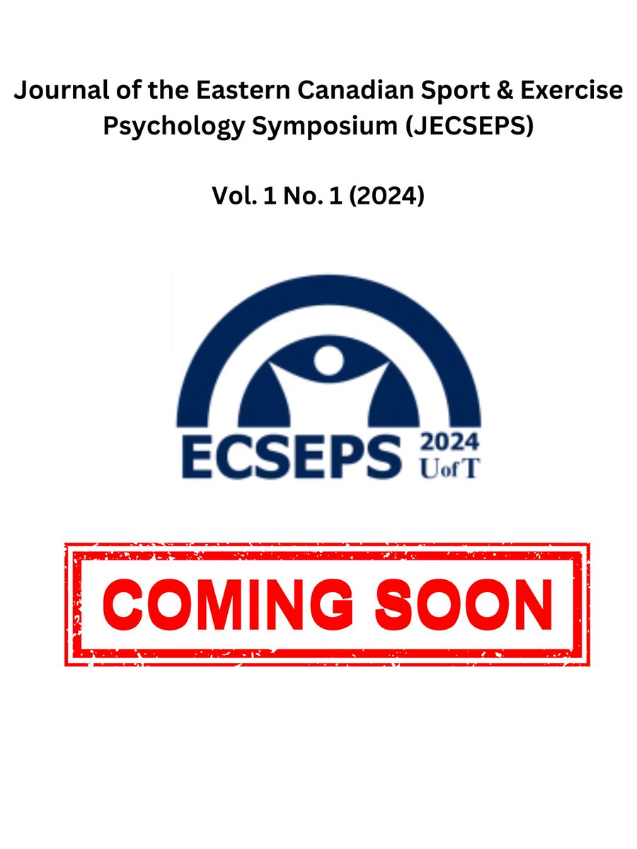 In collaboration with the ECSEPS 2024 organizing committee from UofT, we are currently working on publishing your ECSEPS 2024 abstracts to the Journal of the Eastern Canadian Sport &amp; Exercise Psychology Symposium (JECSEPS) which can be found on our website by Oct. 14th.