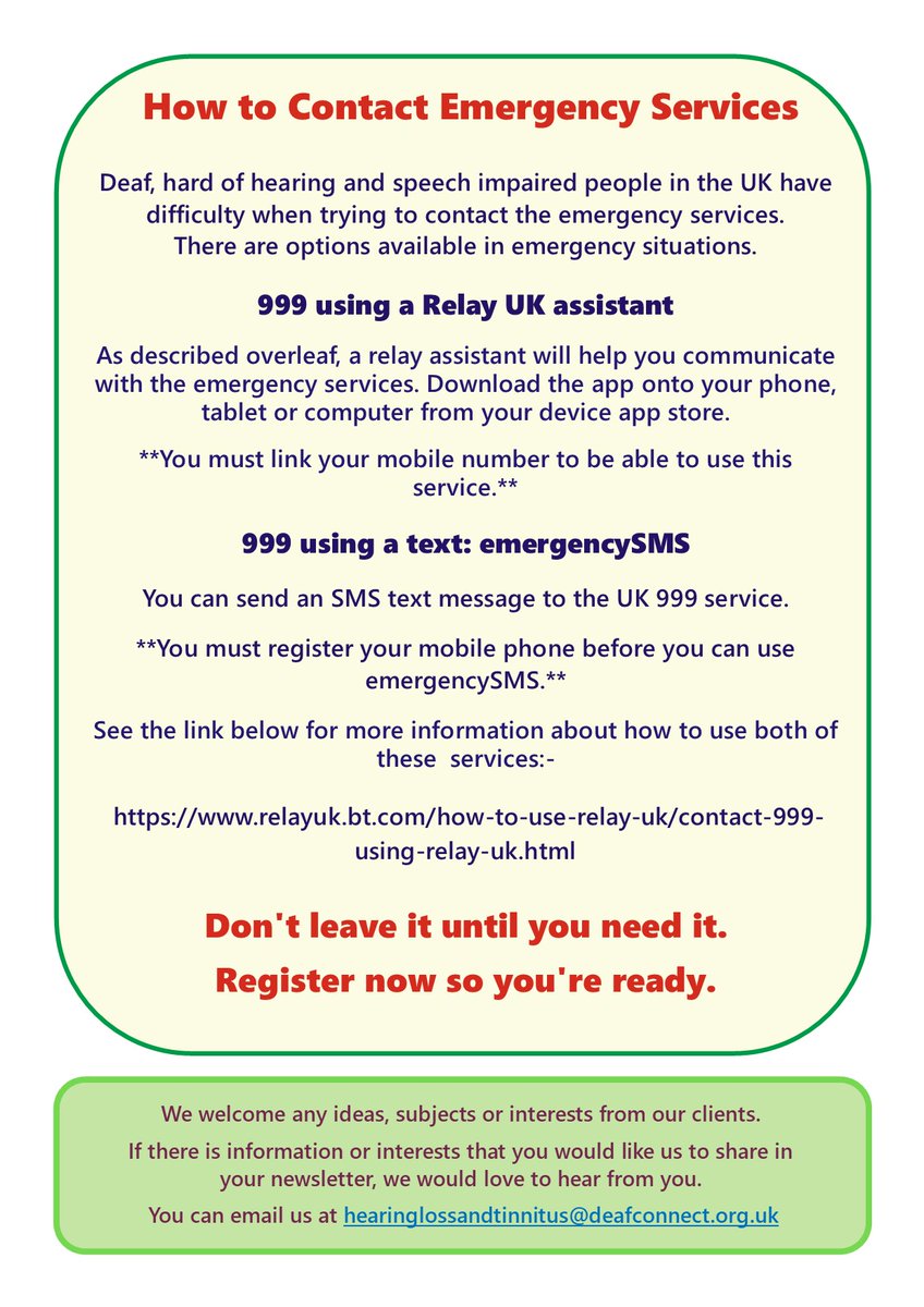 Deafconnect (@_deafconnect_) on Twitter photo HEARING LOSS SUPPORT
Please see below your September newsletter.
This month includes information about RELAY.
<a href="/nab_northants/">NAB - Sight Support for Northamptonshire</a> <a href="/NorthantsNVCA/">NVCA - Northants</a> <a href="/markeymarkpoet/">Markey Mark Symmonds-Rhythm of the Ink</a> <a href="/WboroSocPres/">Wellingborough Social Prescribing</a> @livingwellOT <a href="/LoveNorthampton/">LoveNorthampton</a> <a href="/A4HNorthants/">A4HNorthants</a> <a href="/NorthantsCarers/">Northants Carers</a> <a href="/NorthantsMind/">Northamptonshire Mind</a> <a href="/RNID/">RNID</a> <a href="/uk_tinnitus/">Tinnitus UK</a> HEARING LOSS SUPPORT
Please see below your September newsletter.
This month includes information about RELAY.
<a href="/nab_northants/">NAB - Sight Support for Northamptonshire</a> <a href="/NorthantsNVCA/">NVCA - Northants</a> <a href="/markeymarkpoet/">Markey Mark Symmonds-Rhythm of the Ink</a> <a href="/WboroSocPres/">Wellingborough Social Prescribing</a> @livingwellOT <a href="/LoveNorthampton/">LoveNorthampton</a> <a href="/A4HNorthants/">A4HNorthants</a> <a href="/NorthantsCarers/">Northants Carers</a> <a href="/NorthantsMind/">Northamptonshire Mind</a> <a href="/RNID/">RNID</a> <a href="/uk_tinnitus/">Tinnitus UK</a>