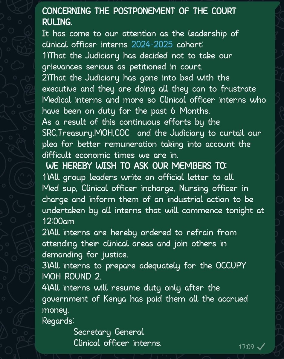 The time is now💪
No pay no work.
<a href="/MOH_Kenya/">Ministry of Health</a> kindly be ready ,nido tumeanza.