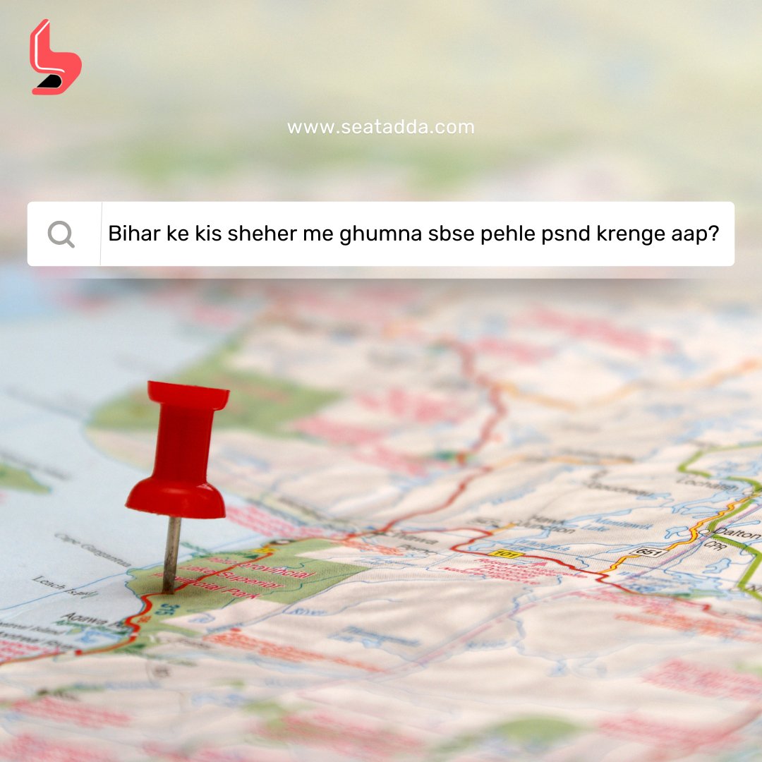 SeatAdda's tweet photo. "Next stop Bihar ke kis sheher? Comment karke humein batayein! π #SeatAdda #PickYourHappiness" https://t.co/aW9HVnjgkZ