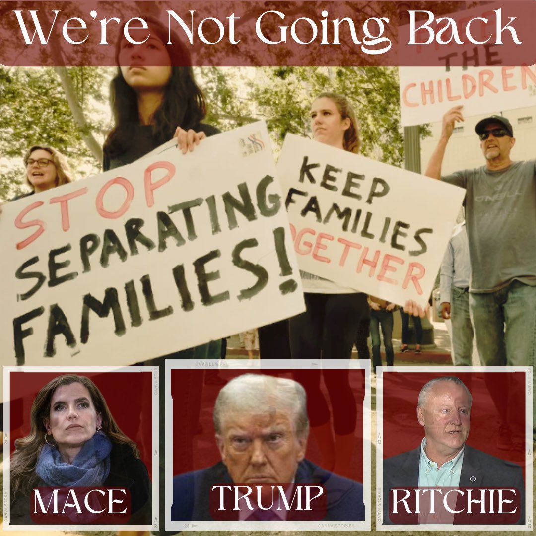 Nancy Mace, Carl Ritchie, and Donald Trump want a fight over our values? We'll give 'em one because WE’RE NOT GOING BACK to MAGA brutality.

Its important for voters to know how far backward Trump, Mace, and Ritchie want to take us. Learn more: charlestondemocrats.com/TrumpMaceRitch…