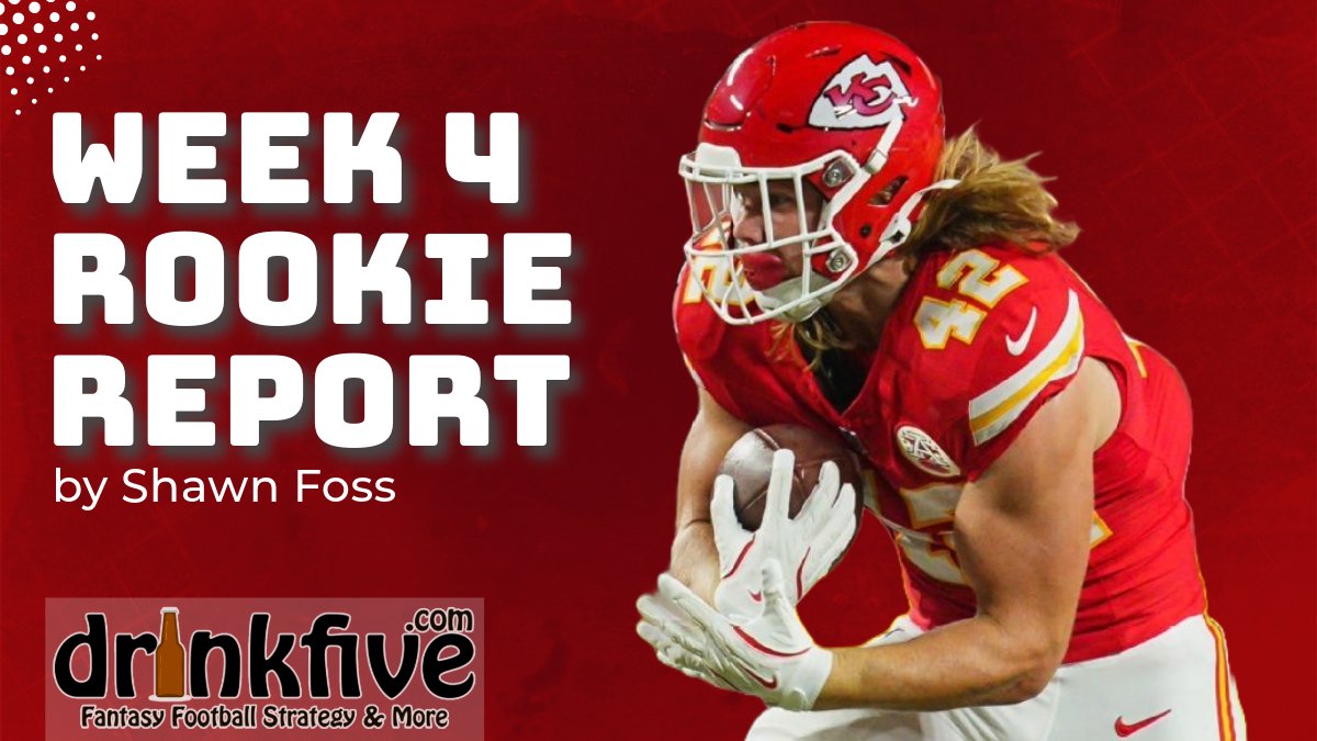 The latest Rookie Report on week 4's #fantasyfootball starts &amp; sits from college football expert <a href="/Shawn_Foss/">Shawn Foss</a> is now up on the site. Enjoy the read!

drinkfive.com/fantasy-footba… #NFL #Week4