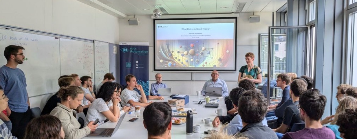 florian_dorfler's tweet photo. In today’s institute coffee meeting our grand seigneurs Manfred Morari and @khammash  shared their thoughts on “what makes a good theory?” and “drivers for control theory: learning from history”. Thought-provoking messages from our living legends!

@nccr_automation https://t.co/TZxzDb7X59