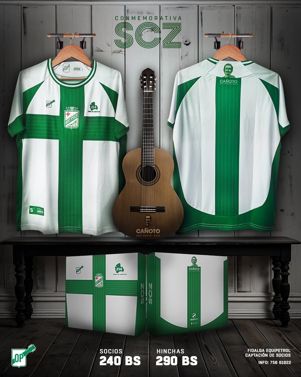 cdopetrolero's tweet photo. Cañoto 💚🤍 no puede faltar en tu colección, disponible en todas las tallas ( 4 hasta las 4XL ) , podés adquirirla en #OrienteShop
Polera y caja especial
Socios: 240 bs / Hinchas: 290 Bs.
📲 Línea de ventas: https://t.co/0ggkc9S5CJ
#Cañoto #Scz #SantaCruz https://t.co/fkwHrX6BqX